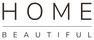 Home Beautiful wordmark, espresso